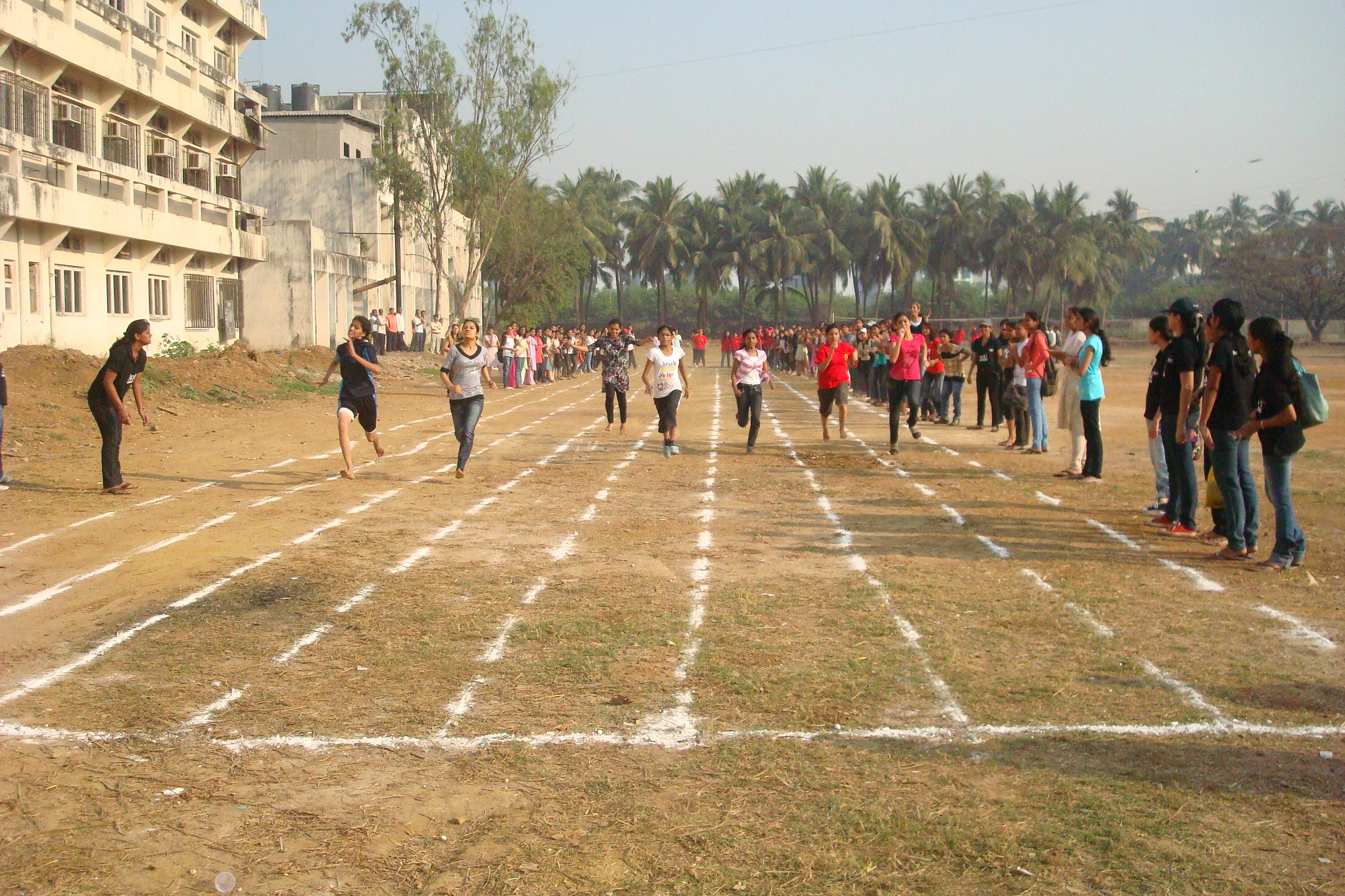 SPORTS GROUND - Two big Sports Grounds, on the campus, provide Recreational Facilities to the students. 